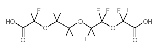 2-[2-[2-[carboxy(difluoro)methoxy]-1,1,2,2-tetrafluoroethoxy]-1,1,2,2-tetrafluoroethoxy]-2,2-difluoroacetic acid Structure