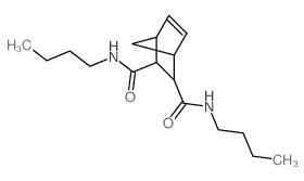 N,N-dibutylbicyclo[2.2.1]hept-2-ene-5,6-dicarboxamide结构式