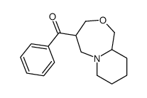 3,4,5,7,8,9,10,10a-octahydro-1H-pyrido[2,1-c][1,4]oxazepin-4-yl(phenyl)methanone结构式