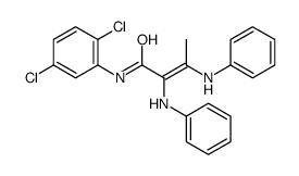2,3-dianilino-N-(2,5-dichlorophenyl)but-2-enamide结构式