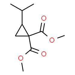 2-(1-Methylethyl)-1,1-cyclopropanedicarboxylic acid dimethyl ester Structure