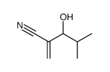 3-Hydroxy-4-methyl-2-methylenepentanenitrile结构式