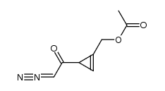 (3-(2-diazoacetyl)cycloprop-1-en-1-yl)methyl acetate Structure