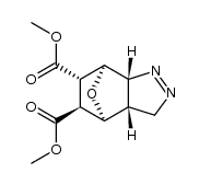 (3at,7at)-3a,4,5,6,7,7a-hexahydro-3H-4r,7c-epioxido-indazole-5t,6c-dicarboxylic acid dimethyl ester结构式