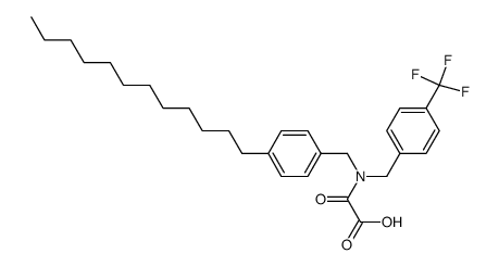 {(4-dodecylbenzyl)[4-(trifluoromethyl)benzyl]amino}(oxo)acetic acid结构式