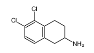 5,6-dichloro-1,2,3,4-tetrahydronaphthalen-2-amine结构式