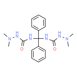 4,4'-(diphenylmethylene)bis[1,1-dimethylsemicarbazide] Structure