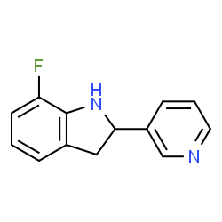 1H-Indole,7-fluoro-2,3-dihydro-2-(3-pyridinyl)-(9CI) picture