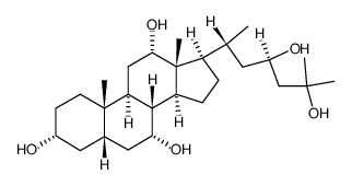 5b-Cholestane-3a,7a,12a,23R,25-pentol结构式
