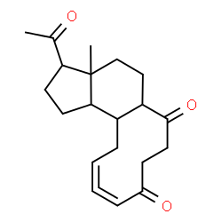 (4R)-5,10-seco-19-norpregna-4,5-diene-3,10,20-trione structure