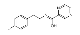 Pyrazinecarboxamide, N-[2-(4-fluorophenyl)ethyl]- (9CI) structure
