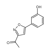 1-[5-(3-hydroxy-phenyl)-isoxazol-3-yl]-ethanone Structure