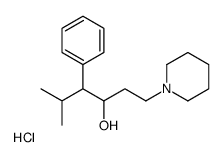 5-methyl-4-phenyl-1-piperidin-1-ylhexan-3-ol,hydrochloride Structure