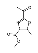 methyl 2-acetyl-5-methyl-1,3-oxazole-4-carboxylate结构式