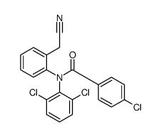 4-chloro-N-[2-(cyanomethyl)phenyl]-N-(2,6-dichlorophenyl)benzamide结构式