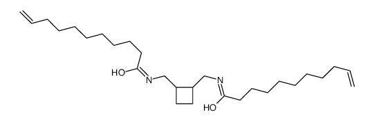 N-[[2-[(undec-10-enoylamino)methyl]cyclobutyl]methyl]undec-10-enamide结构式