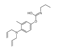 [4-[bis(prop-2-enyl)amino]-3-methylphenyl] N-propylcarbamate结构式