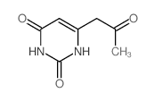 6-(2-oxopropyl)-1H-pyrimidine-2,4-dione结构式