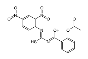 [2-[(2,4-dinitrophenyl)carbamothioylcarbamoyl]phenyl] acetate Structure