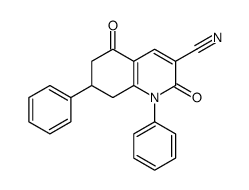 2,5-dioxo-1,7-diphenyl-7,8-dihydro-6H-quinoline-3-carbonitrile Structure