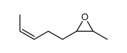 Oxirane,2-methyl-3-(3-penten-1-yl)- structure