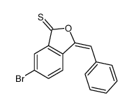 3-benzylidene-6-bromo-2-benzofuran-1-thione结构式
