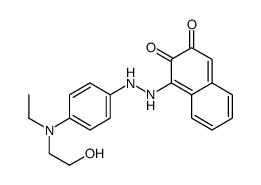 1-[2-[4-[ethyl(2-hydroxyethyl)amino]phenyl]hydrazinyl]naphthalene-2,3-dione结构式