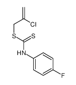 2-chloroprop-2-enyl N-(4-fluorophenyl)carbamodithioate结构式