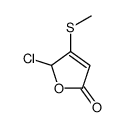 2-chloro-3-methylsulfanyl-2H-furan-5-one结构式