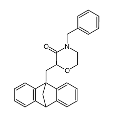 4-benzyl-2-(10H-9,10-methano-anthracen-9-ylmethyl)-morpholin-3-one Structure