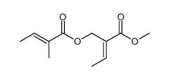 (E)-2-Methyl-but-2-enoic acid (E)-2-methoxycarbonyl-but-2-enyl ester结构式