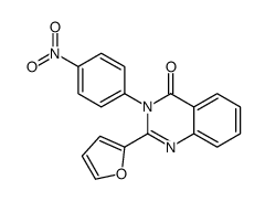 2-(furan-2-yl)-3-(4-nitrophenyl)quinazolin-4-one结构式