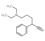 Benzeneacetonitrile, a-[3-(diethylamino)propyl]- structure
