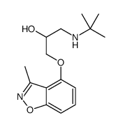 1-(tert-butylamino)-3-[(3-methyl-1,2-benzoxazol-4-yl)oxy]propan-2-ol结构式