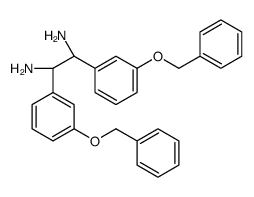 (1R,2R)-1,2-bis(3-phenylmethoxyphenyl)ethane-1,2-diamine Structure