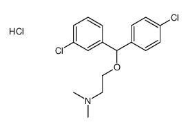 2-[(3-chlorophenyl)-(4-chlorophenyl)methoxy]ethyl-dimethylazanium,chloride结构式