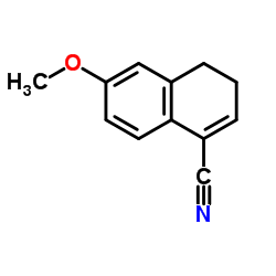 3,4-Dihydro-6-methoxy-1-naphthalenecarbonitrile Structure
