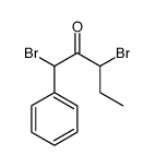 1,3-dibromo-1-phenylpentan-2-one结构式