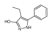 4-ethyl-5-phenyl-1,2-dihydropyrazol-3-one结构式