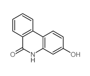 6(5H)-Phenanthridinone,3-hydroxy-结构式