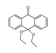 10,10-diethoxyanthracen-9-one结构式