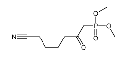 7-dimethoxyphosphoryl-6-oxoheptanenitrile结构式