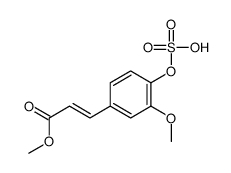 methyl 3-(3-methoxy-4-sulfooxyphenyl)prop-2-enoate结构式