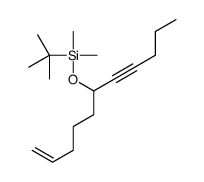tert-butyl-dimethyl-undec-1-en-7-yn-6-yloxysilane结构式