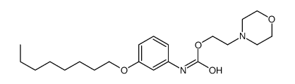 2-morpholin-4-ylethyl N-(3-octoxyphenyl)carbamate Structure