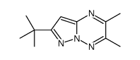 7-tert-butyl-2,3-dimethylpyrazolo[1,5-b][1,2,4]triazine结构式