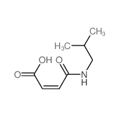 (Z)-3-(2-methylpropylcarbamoyl)prop-2-enoic acid structure