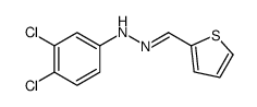 3,4-dichloro-N-(thiophen-2-ylmethylideneamino)aniline Structure