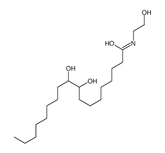 9,10-dihydroxy-N-(2-hydroxyethyl)octadecanamide结构式