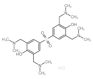4-[3,5-bis(dimethylaminomethyl)-4-hydroxy-phenyl]sulfonyl-2,6-bis(dimethylaminomethyl)phenol Structure